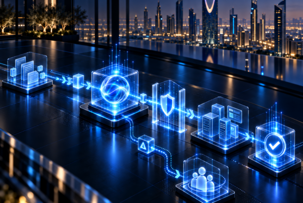 Agentic AI workflow with audit trails, enterprise systems, human oversight, and verified outcomes in Saudi Arabia